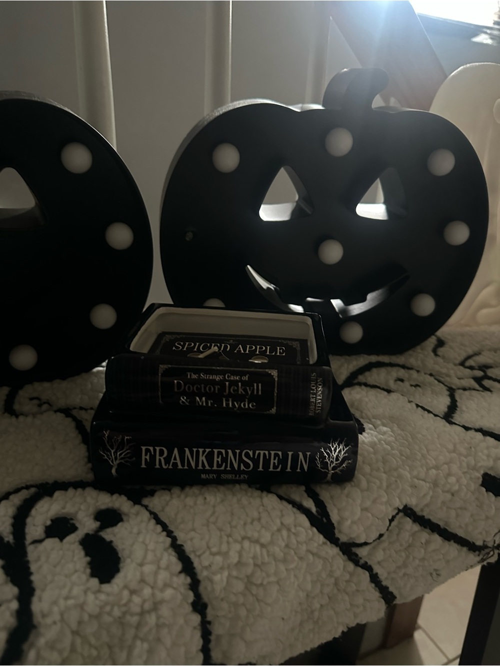 Dr. Jekyll & Mr. Hyde - Frankenstein Stacked Book Candle